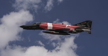 A Turkish fighter jet takes part in the exercise, Konya, central Türkiye, July 2, 2025. (AA Photo)