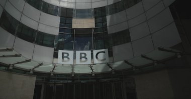 A general view of the BBC Headquarters in London, U.K., July 11, 2023. (AP Photo)