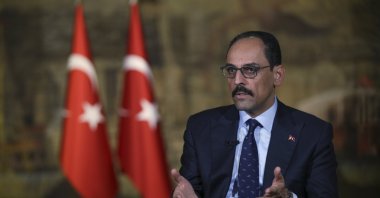 Ibrahim Kalın speaks during an interview in Istanbul, Saturday, Oct. 19, 2019. (AP File Photo)