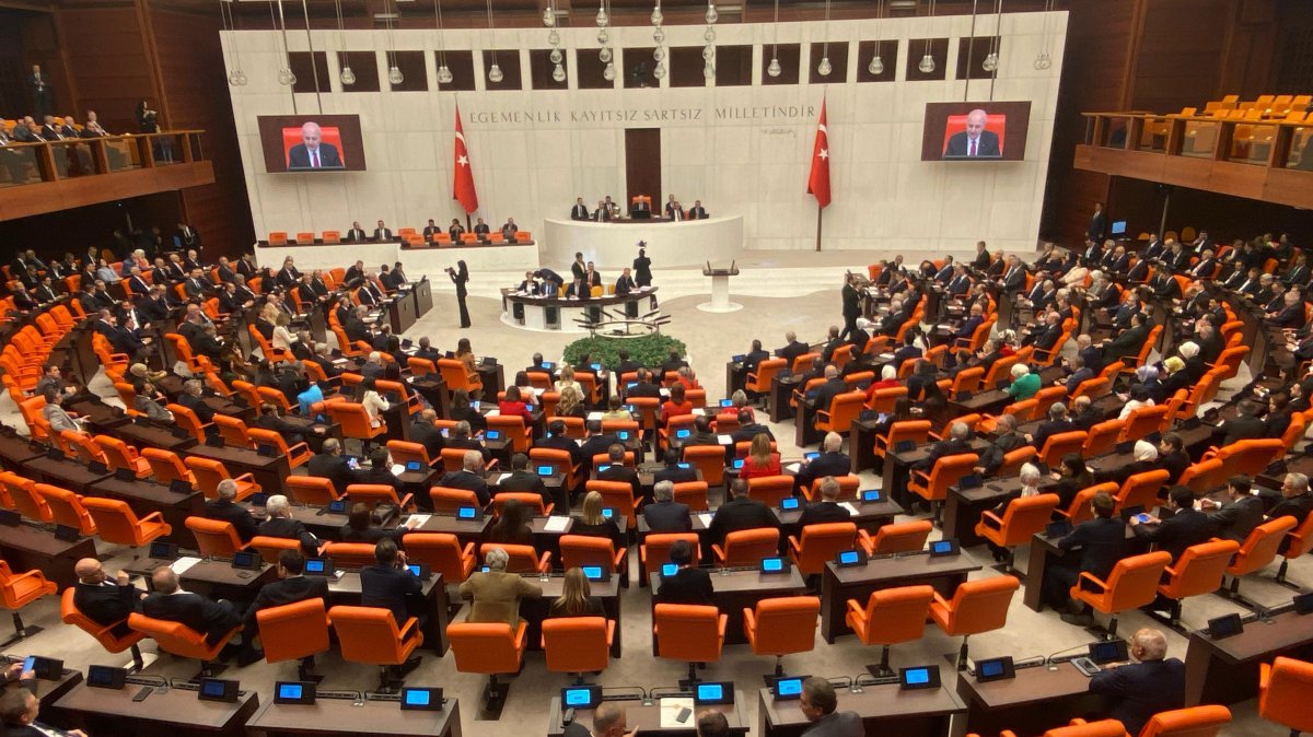 An undated archive photo shows Parliament in session, Ankara, Türkiye. (DHA Photo)