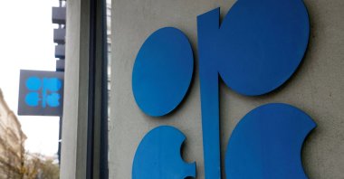A view of the logo of the Organization of the Petroleum Exporting Countries (OPEC) outside their headquarters, Vienna, Austria, Nov. 30, 2023. (Reuters Photo)