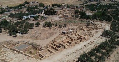 An aerial view of the ancient city of Dara, Mardin, southeastern Türkiye, June 25, 2025. (AA Photo)