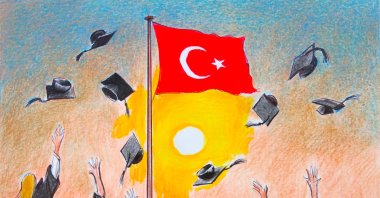 &quot;As of 2024, Türkiye hosts approximately 350,000 international students from 198 different countries.&quot; (Illustration by Erhan Yalvaç)