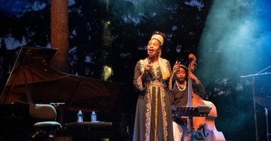 American musician Jazzmeia Horn performs at the 32nd Istanbul Jazz Festival, Istanbul, Türkiye, July 7, 2025. (AA Photo)