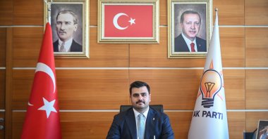Justice and Development Party (AK Party) Secretary-General Eyyüp Kadir Inan is seen during an interview in his office, Ankara, Türkiye, July 8, 2025. (AA Photo)