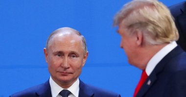 U.S. President Donald Trump and Russia&#039;s President Vladimir Putin are seen during the G20 leaders summit in Buenos Aires, Argentina Nov. 30, 2018. (Reuters File Photo)