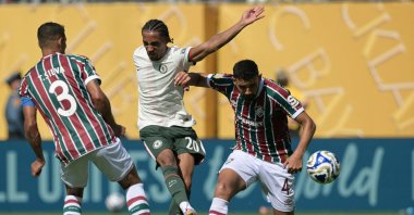 Chelsea&#039;s Joao Pedro (L) scores his team&#039;s second goal during the FIFA Club World Cup 2025 semifinal football match between Brazil&#039;s Fluminense and England&#039;s Chelsea at the MetLife Stadium, East Rutherford, U.S., July 8, 2025. (AFP Photo)