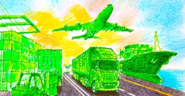 "Climate policy must not feel like something &#039;imported.&#039; It must feel familiar, accessible and meaningful to communities." (Illustration by Erhan Yalvaç)