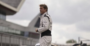 This image released by Warner Bros Pictures shows Brad Pitt in a scene from "F1 The Movie." (AP Photo)