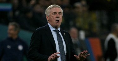 Brazil&#039;s Italian head coach Carlo Ancelotti gestures during the 2026 FIFA World Cup South American qualifiers football match between Brazil and Paraguay at the Neo Quimica Arena, Sao Paulo, Brazil, June 10, 2025. (AFP Photo)