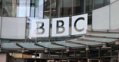 The BBC&#039;s headquarters in London, which has been the focus of criticism in the U.K. recently over its coverage of Gaza, London, U.K., July 4, 2025. (AA Photo)