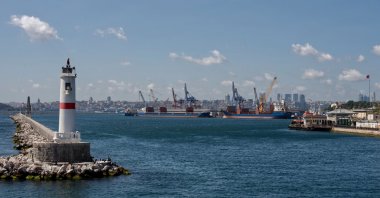 A general view of the Haydarpaşa Port, Istanbul, Türkiye, Aug. 9, 2022. (Reuters Photo)