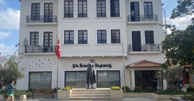 The exterior of the Şile municipality building, Istanbul, Türkiye, July 10, 2025. (İHA Photo)