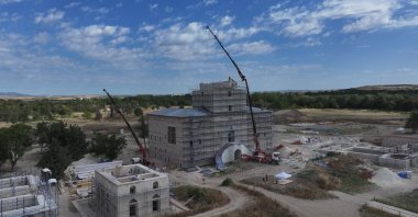 Restoration work is ongoing at Edirne Palace, Edirne, Türkiye, July 10, 2025. (AA Photo)