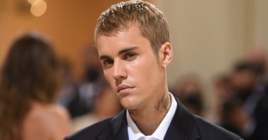 Justin Bieber attends The Metropolitan Museum of Art&#039;s Costume Institute benefit gala, New York, U.S., Sept. 13, 2021. (AP Photo)
