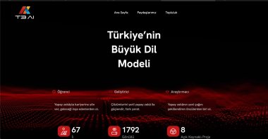 This screengrab shows the homepage of the T3AI website, July 13, 2025.