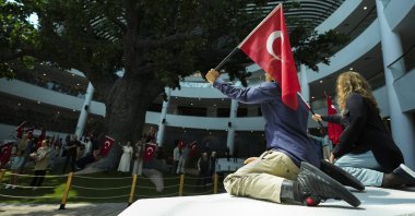 Silicone statues representing citizens who stood against the July 15 coup attempt are seen at the July 15 Democracy Museum, Ankara, Türkiye, July 10, 2025. (AA Photo)