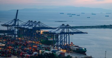 A view of the container terminal of the Piraeus port, in Perama suburb of Piraeus, Greece Jan. 28, 2025.  (Reuters File Photo)