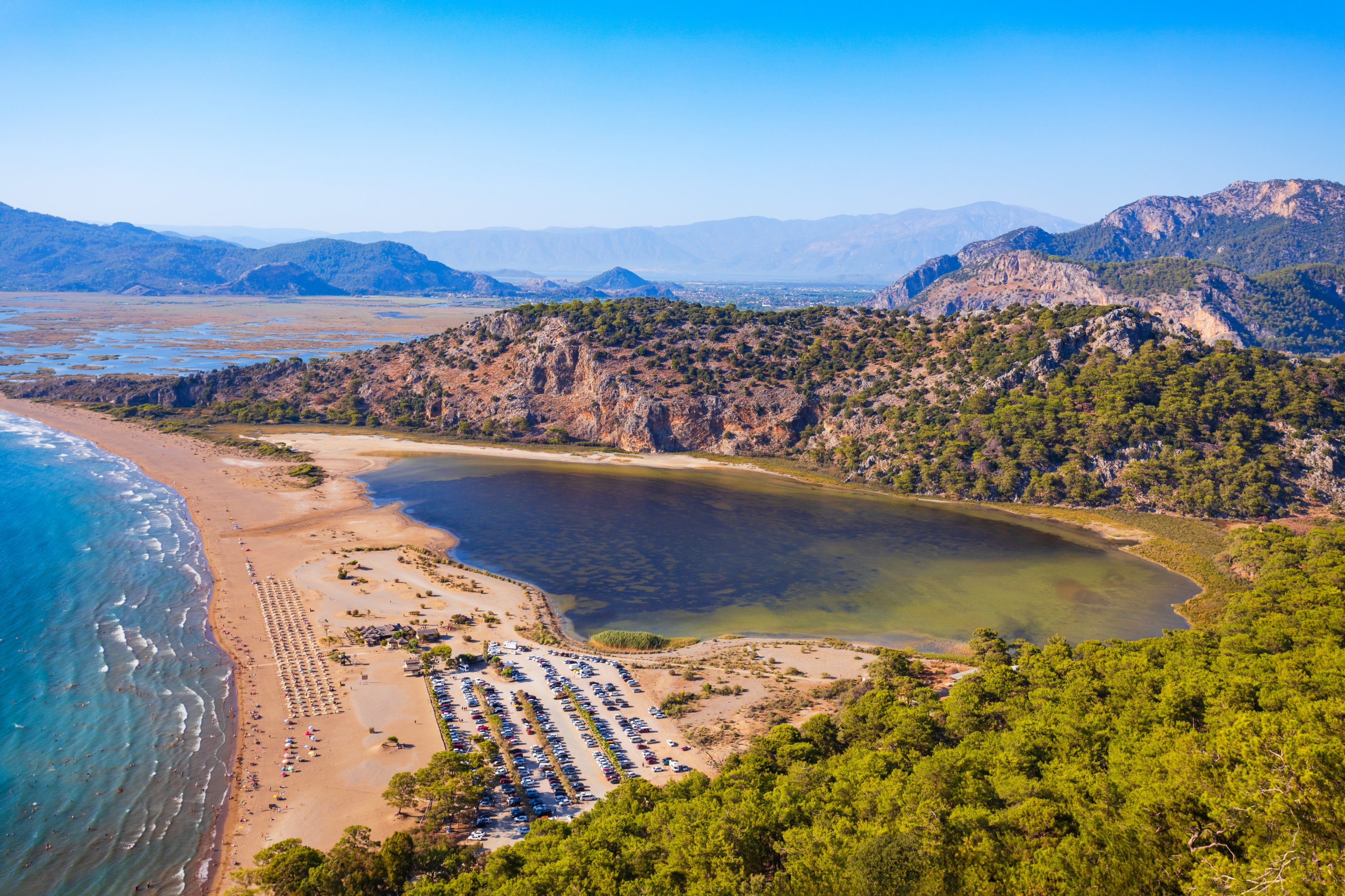An aerial view of Iztuzu, or Turtle Beach. (Shutterstock Photo)