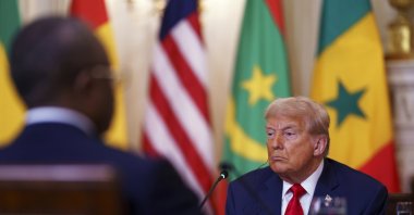 U.S. President Donald Trump during a meeting with African leaders at the White House, Washington, D.C., U.S., July 9, 2025. (EPA Photo)