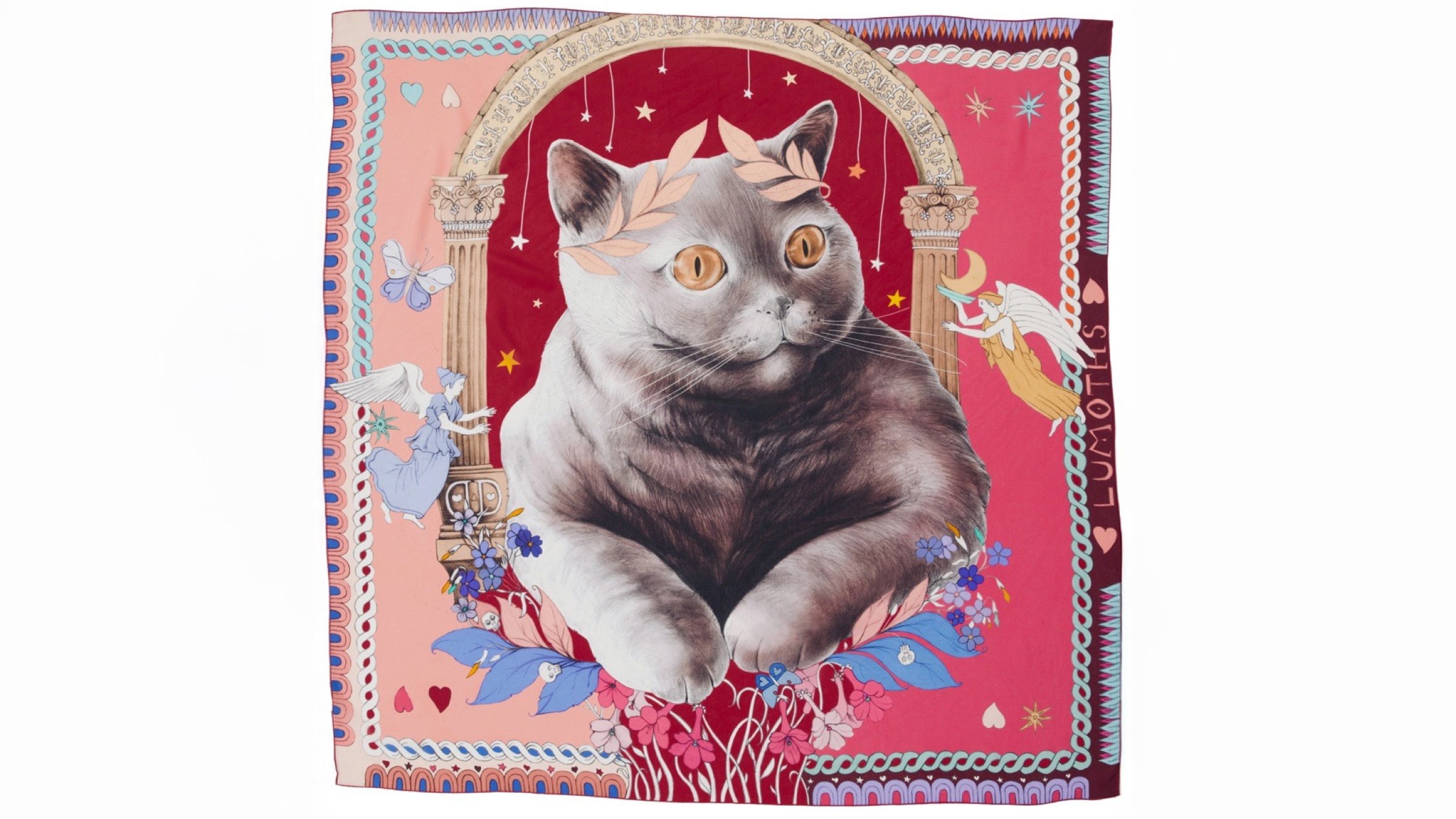 A scarf designed by artist Funda Gülay Cengiz. (Courtesy of Funda Gülay Cengiz)