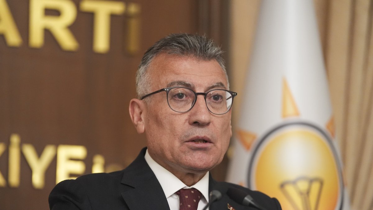 Justice and Development Party’s (AK Party) group chair Abdullah Güler attends a news briefing at Parliament, Ankara, Türkiye, July 3, 2025 (AA Photo)