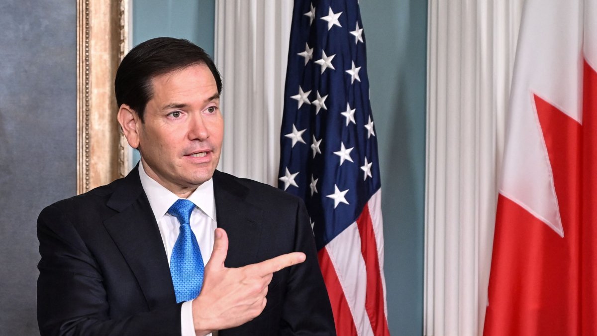 U.S. Secretary of State Marco Rubio speaks as he participates in a signing ceremony for a &quot;memorandum of understanding on nuclear cooperation,&quot; with Bahrain&#039;s Foreign Minister Abdullatif bin Rashid al-Zayani at the State Department in Washington, D..C, July 16, 2025. (AFP Photo)