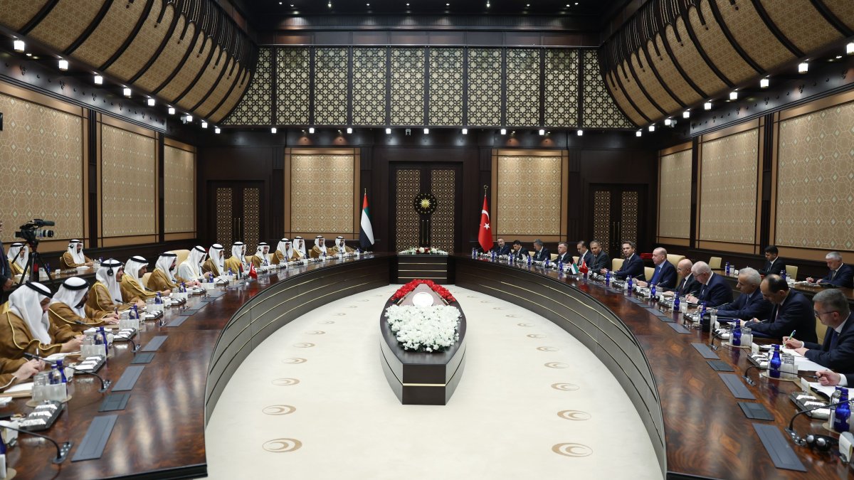 Turkish and UAE delegations sign bilateral agreements to boost ties, Ankara, July 16, 2025. (IHA Photo)