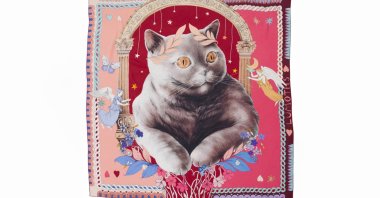 A scarf designed by artist Funda Gülay Cengiz. (Courtesy of Funda Gülay Cengiz)