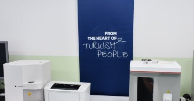 Medical equipment provided by TIKA is displayed inside the new Family Health Center in Krusevo village, Dragas, Kosovo, July 17, 2025. (AA Photo)