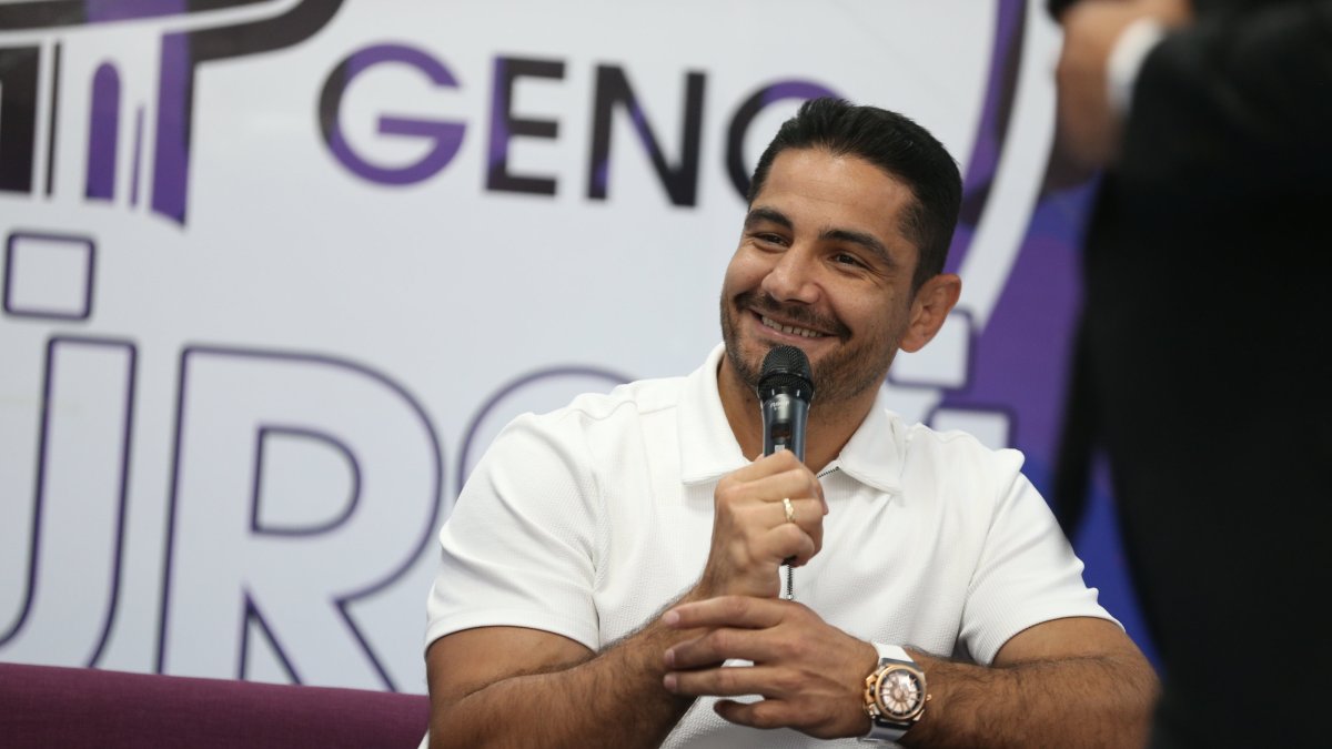 Turkish Wrestling Federation President Taha Akgül speaks during a discussion held at the Kars Şehit Şentürk Aydıner Youth Center, Kars, Türkiye, July 17, 2025. (AA Photo)