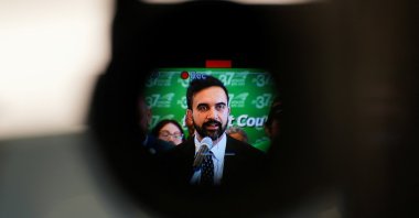 New York City mayoral candidate Zohran Mamdani is seen through a camera viewfinder as he speaks at an event to celebrate his endorsement from District Council 37, New York City&#039;s largest labor union, New York City, U.S., July 15, 2025. (Reuters Photo)