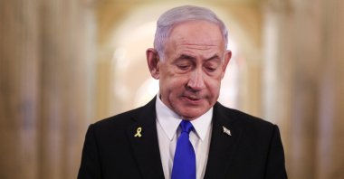 Israeli Prime Minister Benjamin Netanyahu speaks to the press in Washington, D.C., U.S., July 8, 2025. (Reuters Photo)