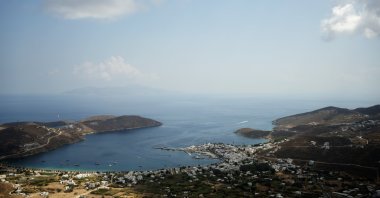 The port of Serifos island in Serifos, Greece, Aug. 21, 2024. (Reuters Photo)