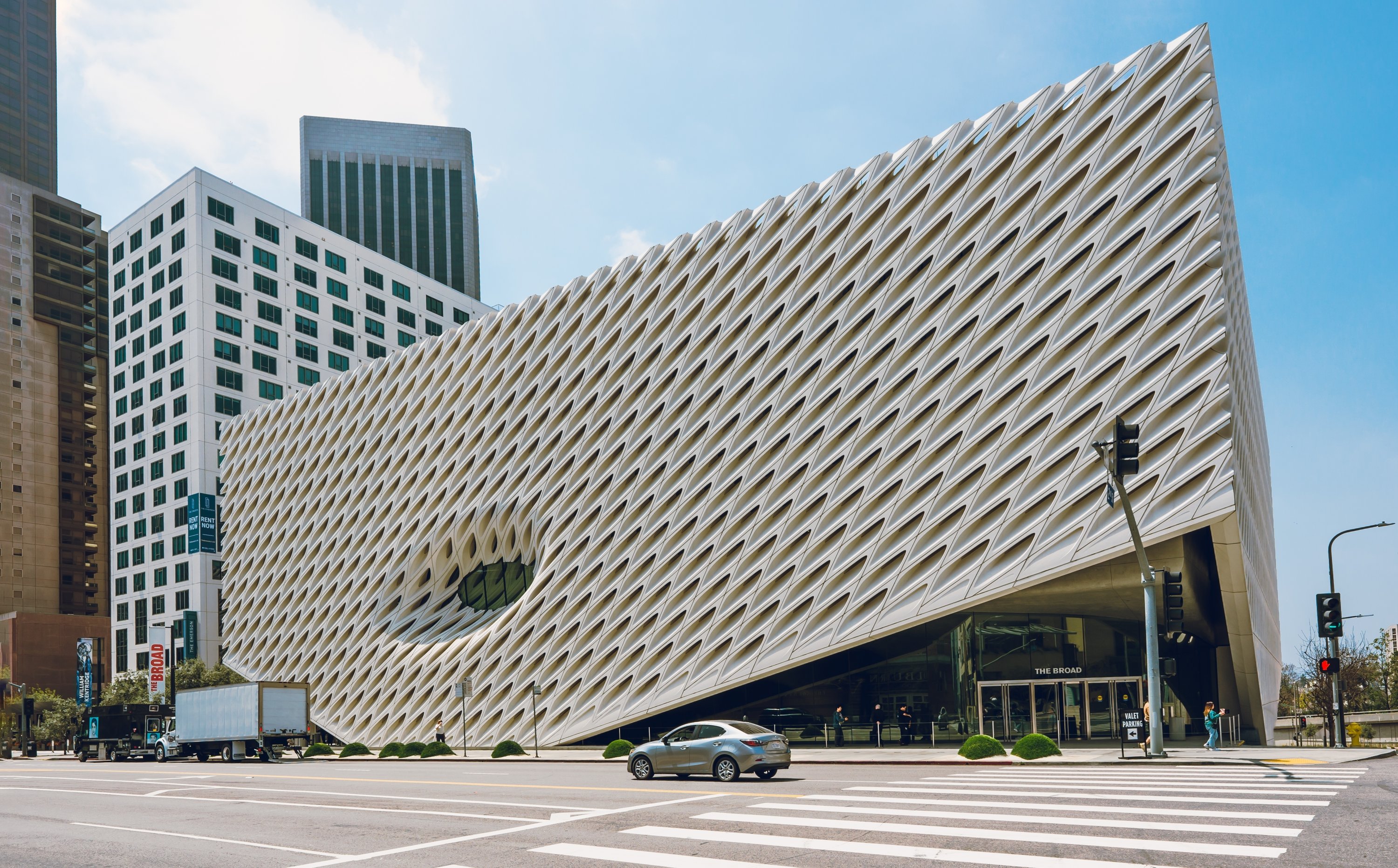 The Broad, a contemporary art museum on Grand Avenue, downtown Los Angeles, U.S., April 25, 2023. (Shutterstock Photo)