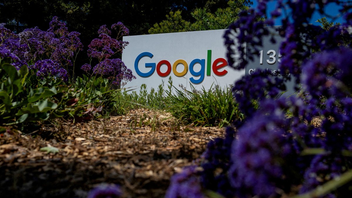 The Google logo is seen at a company research facility in Mountain View, California, U.S., May 13, 2025. (Reuters Photo)