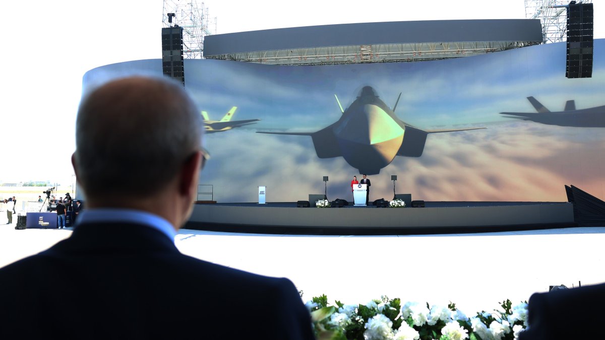 President Recep Tayyip Erdoğan attends the International Defense Industry Fair (IDEF) 2025, Istanbul, Türkiye, July 22, 2025. (AA Photo)