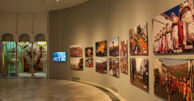 Paintings depicting the culture and customs of historical heritage on display inside the Museum of Popular Arts and Traditions, Seville, Spain, May 3, 2024. (Shutterstock Photo)
