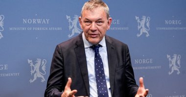 UNRWA Commissioner-General Philippe Lazzarini speaks to the press in Oslo, Norway, Jan. 14, 2025. (Reuters Photo)