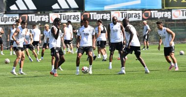 Beşiktaş players train at the BJK Nevzat Demir Facilities, Istanbul, Türkiye, July 23, 2025. (AA Photo)