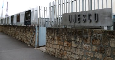 The UNESCO headquarters is seen in Paris, France, Oct. 12, 2017. (AFP Photo) 