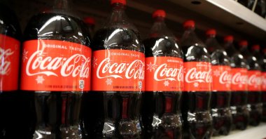 Bottles of Coca-Cola are seen at a grocery store, Los Angeles, California, U.S., Nov. 21, 2017. (Reuters Photo)