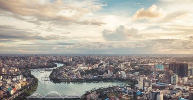An aerial view of Dhaka, Bangladesh. (Getty Images)