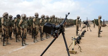 Puntland Security Forces parade newly trained soldiers and equipment to combat Daesh in Bosasso, Bari region, Puntland, Somalia, Jan. 30, 2025. (Reuters Photo)