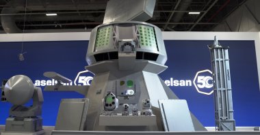 Products developed by the Turkish defense company Aselsan are exhibited at the International Defense Industry Fair (IDEF) 2025, Istanbul, Türkiye, July 22, 2025. (AA Photo)