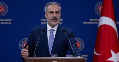 Turkish Foreign Minister Hakan Fidan addresses the press, Ankara, Türkiye, July 23, 2025. (IHA Photo)