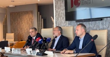 July 15 Association Chairperson Ismail Hakkı Turunç speaks to the press, Istanbul, Türkiye, July 24, 2025 (IHA Photo)