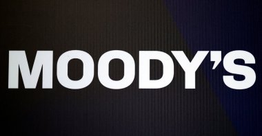 The logo of credit-rating firm Moody&#039;s is seen during the Moody&#039;s Inside LatAm Colombia 2025 event, in Bogota, Colombia May 20, 2025. (Reuters Photo)