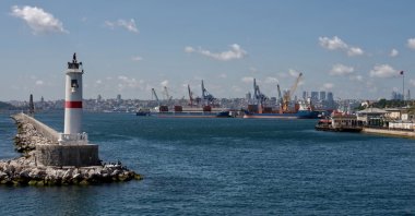 A general view of the Haydarpaşa Port, Istanbul, Türkiye, Aug. 9, 2022. (Reuters Photo)