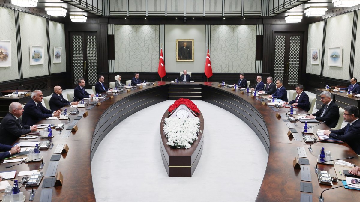 A view of the Cabinet meeting, Ankara, Türkiye, July 17, 2025. (AA Photo)